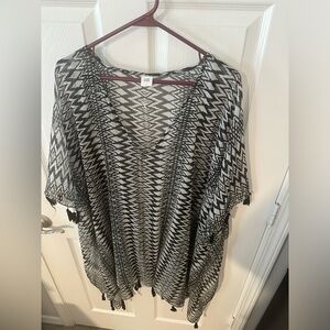 Batwing sleeve top